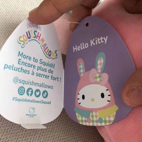 HELLO KITTY SQUISHMALLOW EASTER SPRINGTIME PLUSH 8” NWT - Picture 7 of 8